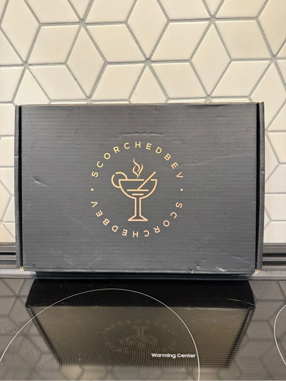 ScorchedBev Cocktail Smoking Kit - Black & Silver Torch